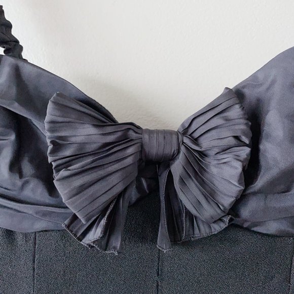 Moschino Cheap & Chic Midi length black dress 100% virgin wool women's s… - Picture 6 of 14